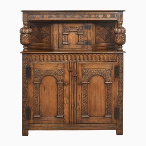 Carved Oak Court Cupboard, 1890s