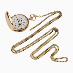 14 Karat Gold Pocket Watch with Repeater from Reyem Frères Locle, Switzerland, 1900s