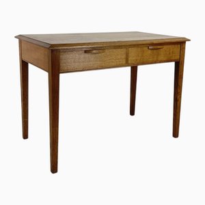 Handgefertigter Schreibtisch aus Eiche, 1980er