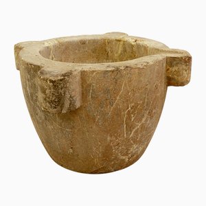 Large Mortar in Saint Rémy Marble, 19th Century