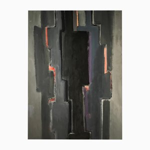 Gilbert Pauli, Présence No.1, Acrilico su iuta, 2015