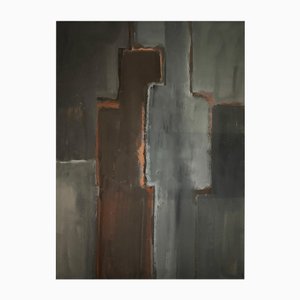 Gilbert Pauli, Présence No.3, Acrilico su iuta, 2015