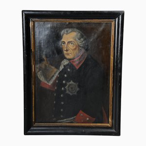 Dopo Anton Graff, Federico II/Federico il Grande, dipinto ad olio, con cornice