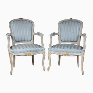 Französische Louis XV Sessel Set, 20. Jh.