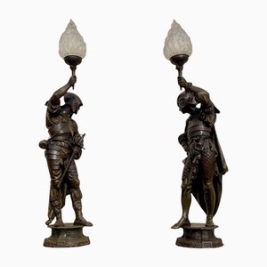 Lampes en Régule, 1920s, Set de 2