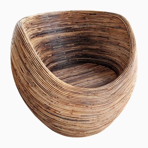 Sedia Sarang Pencil Reed di Habitat, anni '80