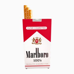Marlboro Cigarette Pack Advertising Lamp, 1990s