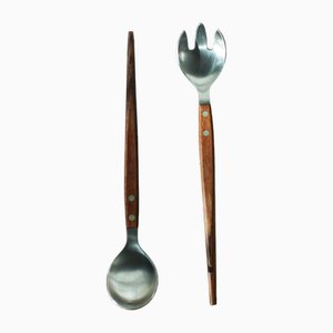 Mid-Century Modern Danish Modern Spoons, 1960s, Set of 2