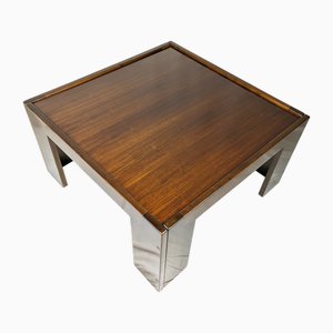 Square Walnut Coffee Table by Afra and Tobia Scarpa for Cassina, 1967