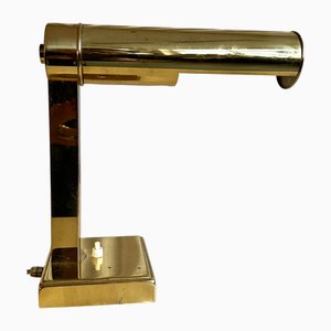 Deutsche Mid-Century Tischlampe aus Messing mit verstellbarem Schirm, 1960er