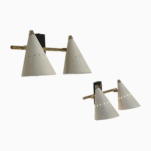 Mid-Century Wandleuchten, 1950er, 2er Set