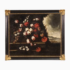 Italian Artist, Still Life with Flowers, 1720, Oil on Canvas