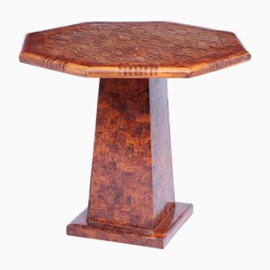 Mesa auxiliar francesa de Burr Elm, años 50