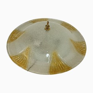 Große venezianische Deckenlampe aus Muranoglas mit 3 Leuchten, 1980er
