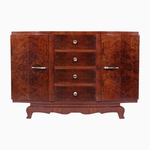 Art Deco French Small Sideboard in Walnut, 1925