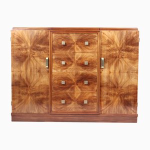 Credenza Art Déco in noce, Francia, 1925
