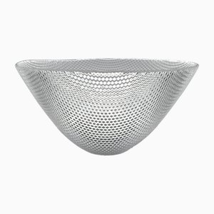 Scodella in vetro Trigona di Holmegaard, Danimarca, 1988