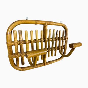 Rattan Coat Rack in the style of Olaf Von Bohr, Italy, 1960s