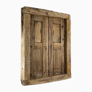Fenêtre Rustique en Bois de Pin, 18ème Siècle
