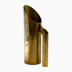 Hollywood Regency Brass Jug Vase from Kaleb, Italy, 1970s