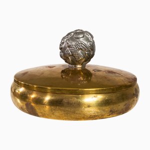 Modern Swedish Lidded Jar by Carl-Einar Borgström for Ystad-Metall, 1930s