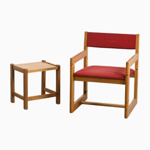 Poltrona e tavolo di André Sornay, anni '60