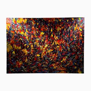 Jon Atac, Expression 2, 1989, Large Oil on Canvas