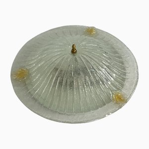 Large Venetian 3-Light Murano Glass Ceiling Light, 1980s
