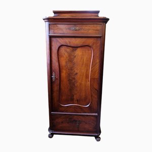 Antique High Cabinet in Polished Walnut, 1850s