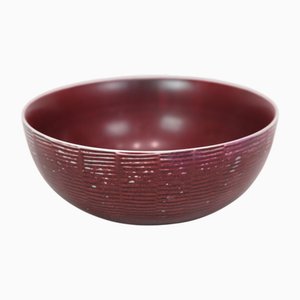 Model 20.717 Bowl in Oxblood Glazed Ceramic by Axel Salto for Royal Copenhagen