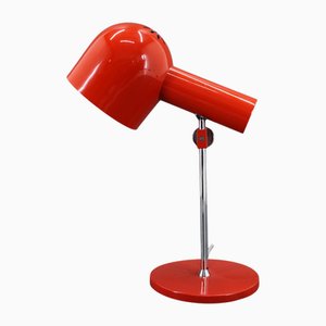 Lampe de Bureau Rouge attribuée à Josef Hurka pour Napako, Tchécoslovaquie, 1960s