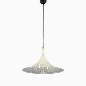 Trumpet Pendant Lamp attributed to Meblo for Guzzini, Italy, 1970s