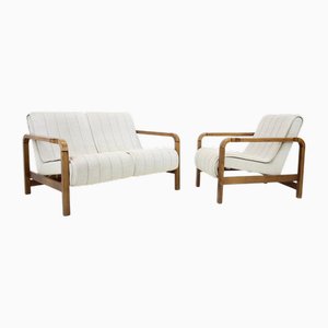Mid-Century Seating Set, Czechoslovakia, 1970s, Set of 2