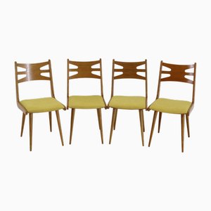 Dining Chairs, Czechoslovakia, 1960s, Set of 4