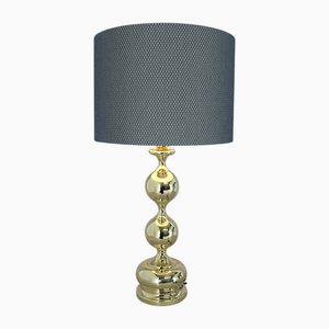 Brass Table Lamp, Denmark, 1950s