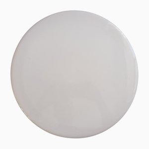 Large Mid-Century Flush Mount Milk Glass from RZB Leuchten, Germany, 1970s