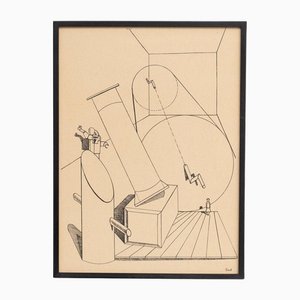 Max Ernst, Fiat Modes - Pereat Ars, Print, 1970, Incorniciato