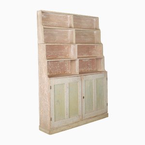 19th Century Painted Waterfall Bookcase