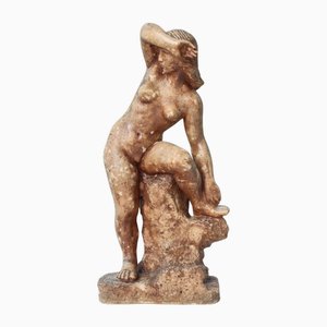 Ejnar Breinholt, Figurative Skulptur einer stehenden Frau, 1930er, Gips