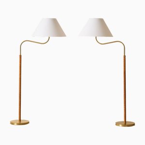 Large Camel Floor Lamps by Josef Frank for Svenskt Tenn, 1960s, Set of 2
