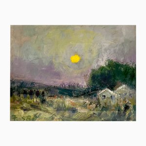 Michael Forster, Luna llena, 1980, Pintura de acrílico