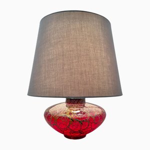 Art Deco Ikora Table Lamp in Glass attributed to Karl Wiedmann for WMF, Germany 1950s