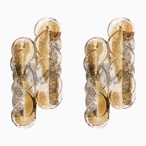 Large Citrus Murano Glass Wall Sconces from Kalmar, 1960s, Set of 2