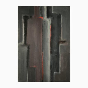 Gilbert Pauli, Présence No.10, Acrilico su iuta, 2015