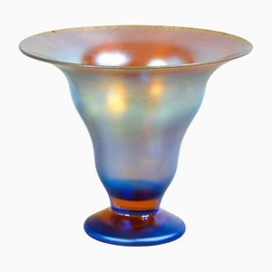 Vase aus der Myra Serie aus Irisierendem Glas von WMF, 1930er