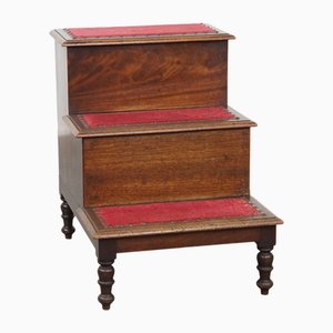 Antique English Library Steps, Mid-to-Late 19th Century