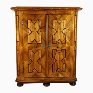 Baroque Nutwood Cabinet with Inlay Works, Austria, 1780s