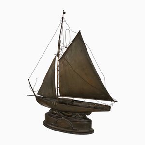 Segelschiff aus Messing, 1912