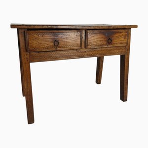 Spanischer Tisch aus Kastanienholz, 18. Jh.