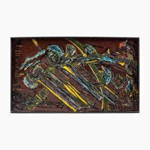 Carlo Zauli, Escultura de pared, años 50, Cerámica